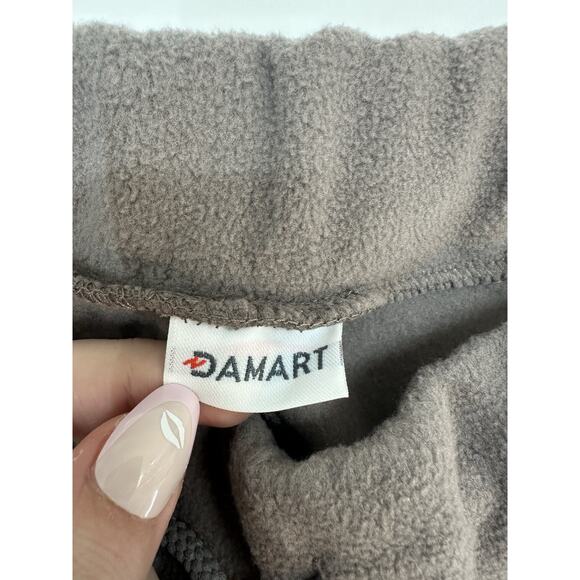 Damart Womens Trouser Pants Plus Size 18/20 Brown Taupe Micro Fleece NWTs - Picture 4 of 13